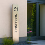 Design Hausschilder aus V4A Edelstahl