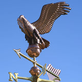 Mittelgroße Wetterfahne 431 - Adler aus Kupfer