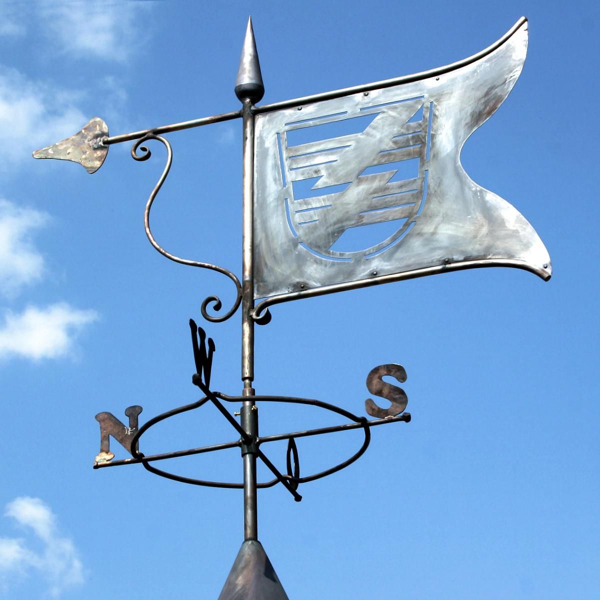 Wetterfahne nach Wunsch, mit Eigenem Logo oder Motiv.