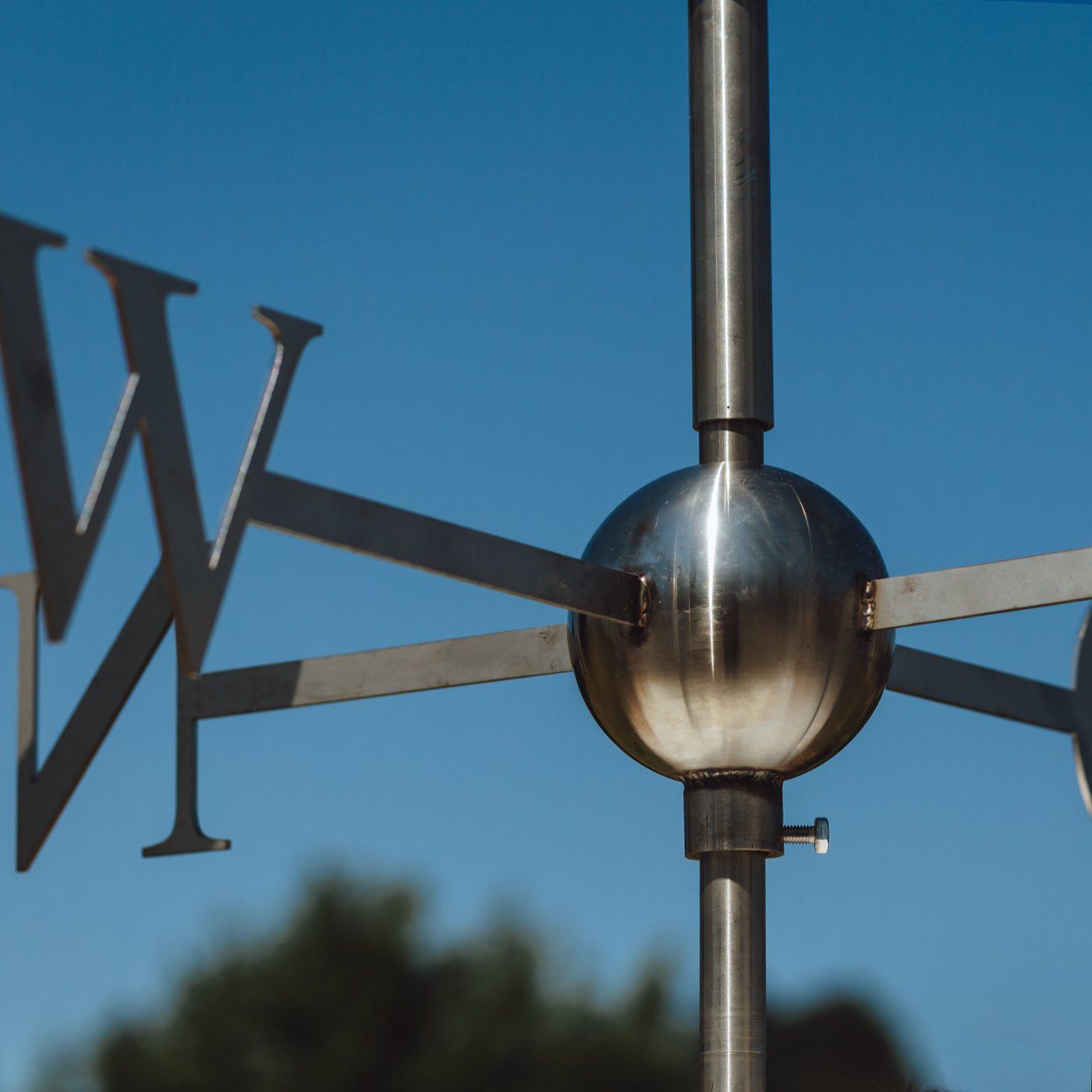 Große Wetterfahne WFEH - Wetterhahn aus Edelstahl