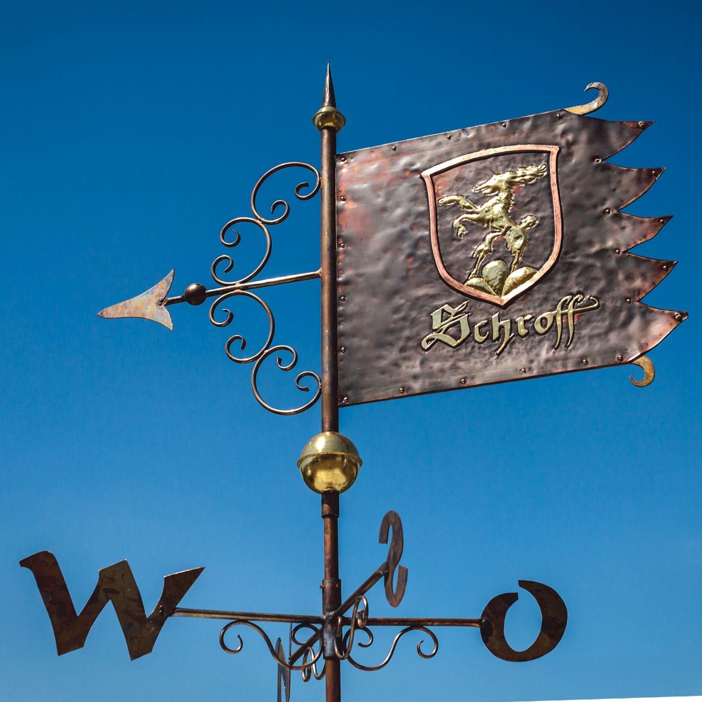 Wetterfahne nach Wunsch, mit Eigenem Logo oder Motiv.