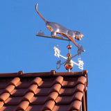 Large Weather Vane 189 - Cat and Mouse made of copper