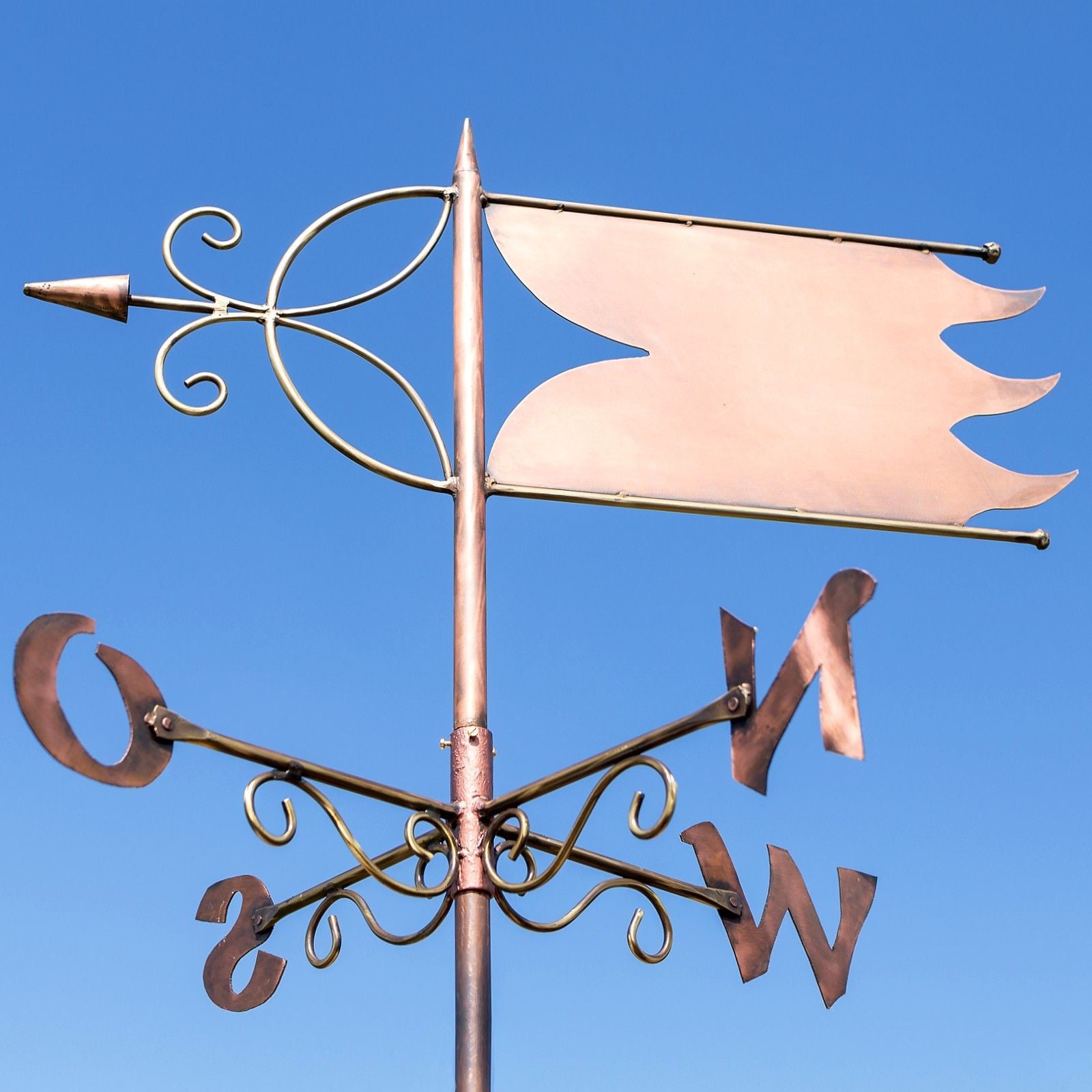 Wetterfahne Banner aus Kupfer