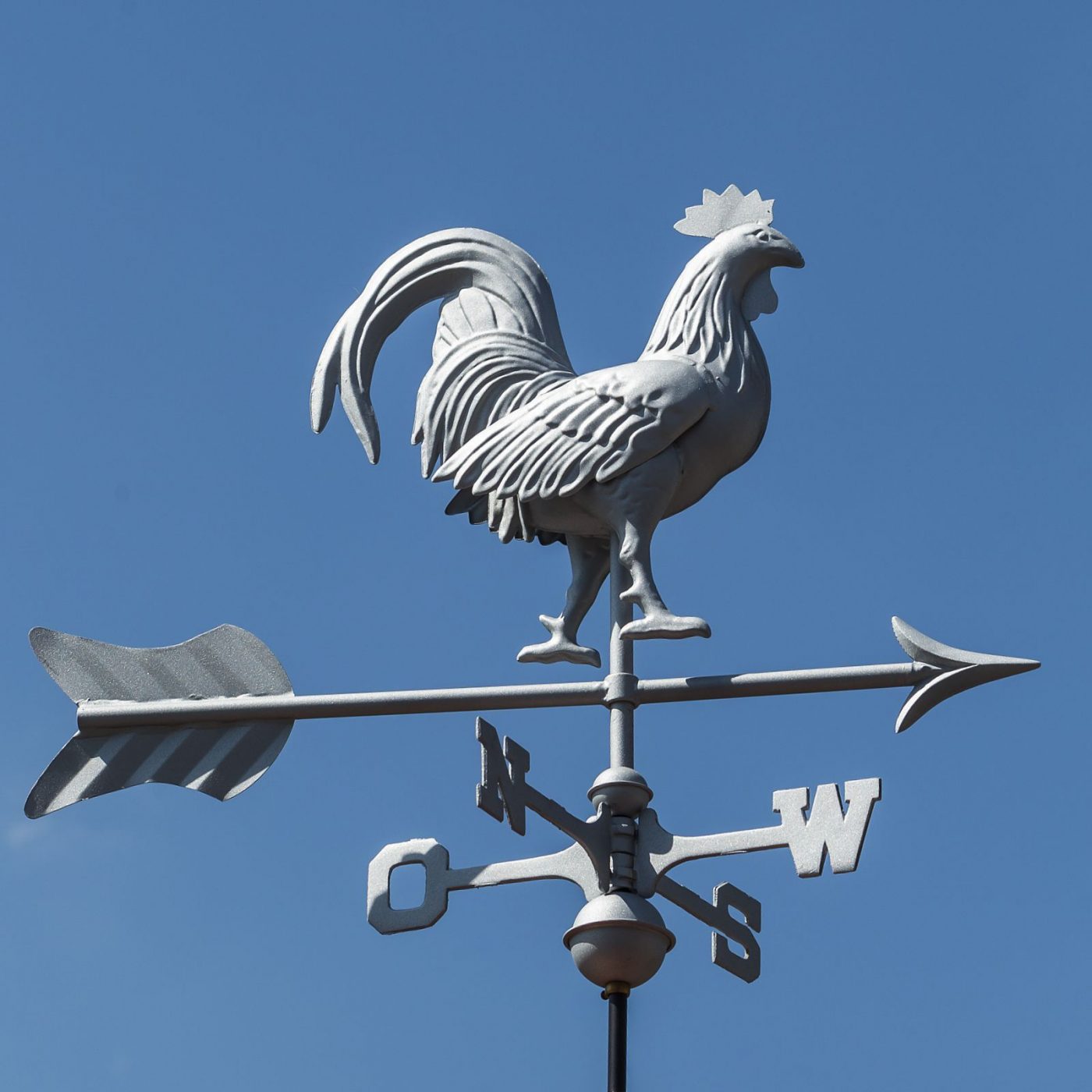 Mittelgroße Wetterfahne 569 - Wetterhahn aus Kupfer