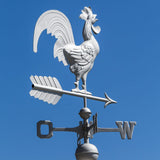 Large Weather Vane 801 - crowing weathercock made of copper