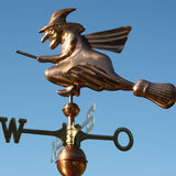 Large Weather Vane 170 - Witch on Broom made of Copper