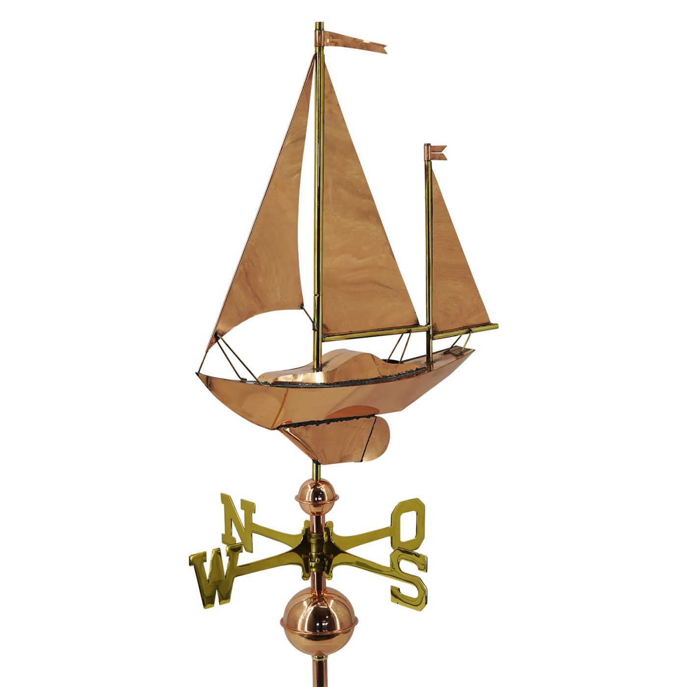 Large Weather Vane 9907 - Sailing Ship / Sailboat with Three Sails