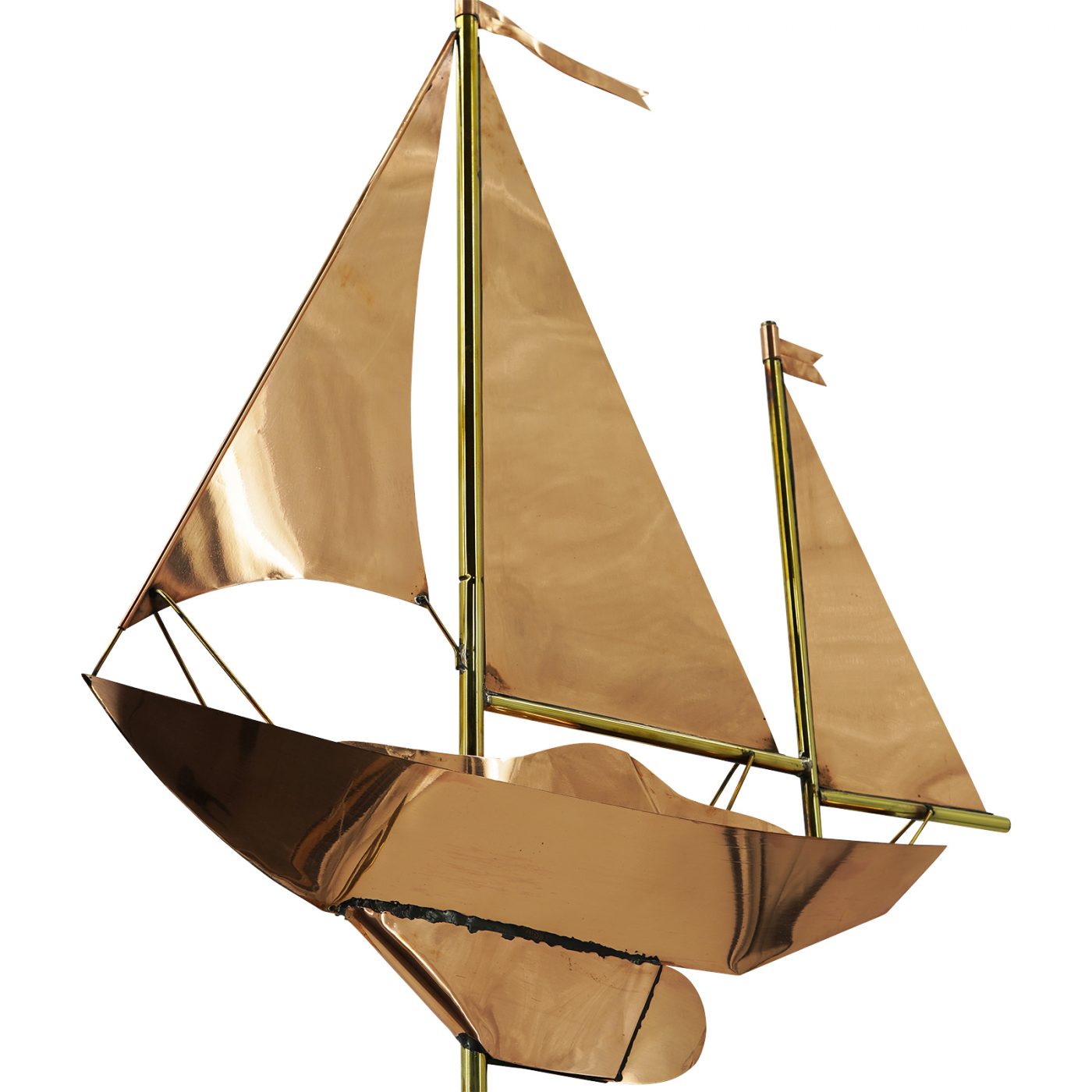 Large Weather Vane 9907 - Sailing Ship / Sailboat with Three Sails