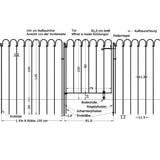 Galvanized steel door for plug-in fence