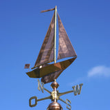 Large Weather Vane 134 - Sailing Ship / Sailboat made of Copper