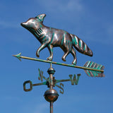 Wetterfahne Tiermotiv Fuchs aus Kupfer Veredelung 