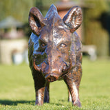 Kupferskulptur für den Garten -Wildschwein Statue