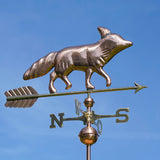 Wetterfahne Tiermotiv Fuchs aus Kupfer 