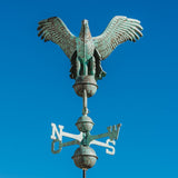 Mittelgroße Wetterfahne 431 - Adler aus Kupfer