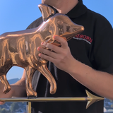 Wetterfahne Fuchs aus Kupfer Video