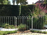 Galvanized steel door for plug-in fence