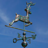 Kupfer Wetterfahne Hirsch Jagdmotiv veredelt Jagdhütte Geschenk