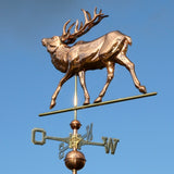 Large Weather Vane 771 - Deer made of copper