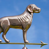Wetterfahne Hund aus Kupfer Geschenkidee fürs Haus Labrador
