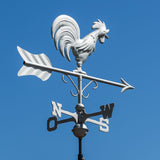 Medium-sized weather vane 415 - crowing weathercock for house or garden