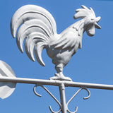 Medium-sized weather vane 415 - crowing weathercock for house or garden