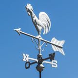 Medium-sized weather vane 415 - crowing weathercock for house or garden